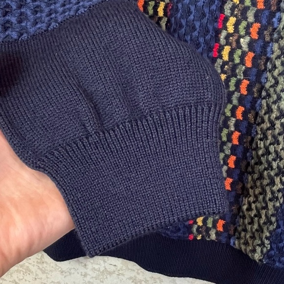 MONELLO Mens 3D Sweater Vintage Italian Wool XL - Picture 12 of 14